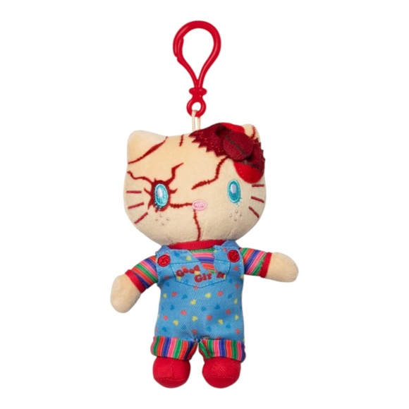 Universal Studios Hello Kitty Chucky Plush Keychain - Picture 1 of 2